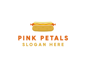 Hot Dog Bun Food logo design