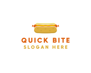 Hot Dog Bun Food logo