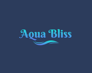 Aqua Sea Wave logo design