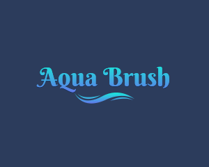 Aqua Sea Wave logo design