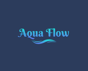 Aqua Sea Wave logo design