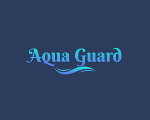 Aqua Sea Wave logo design