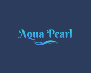 Aqua Sea Wave logo design