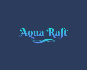 Aqua Sea Wave logo design