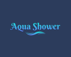 Aqua Sea Wave logo design