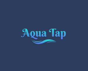 Aqua Sea Wave logo design