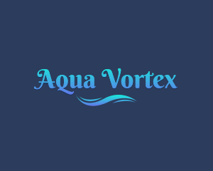 Aqua Sea Wave logo design