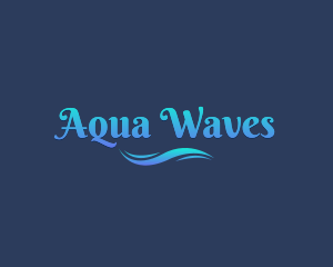 Aqua Sea Wave logo design