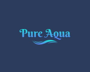 Aqua Sea Wave logo design