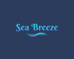 Aqua Sea Wave logo design