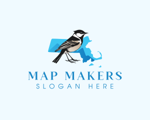 Massachusetts Bird Chikadee logo design