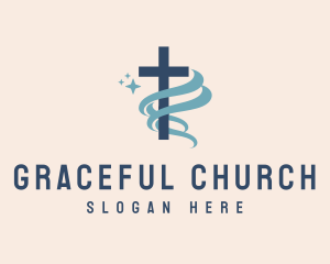Sacred Cross Church logo design