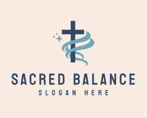 Sacred Cross Church logo design