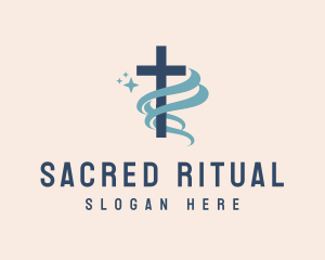 Sacred Cross Church logo design