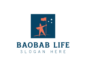 Flag Leadership Life Coach logo design