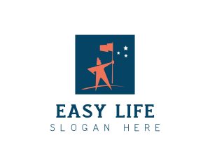 Flag Leadership Life Coach logo design