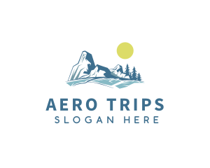 Mountain Snow Trip logo design