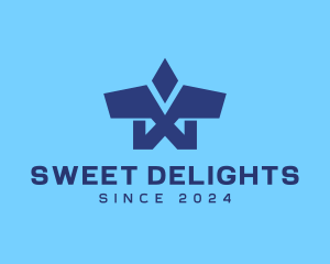 Blue Digital Ninja Diamond Logo
