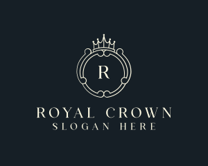 Monarchy Crown Shield logo design