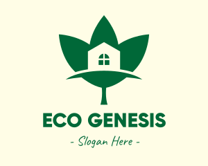 Eco Friendly House logo design