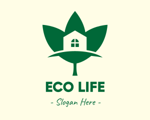 Eco Friendly House logo design