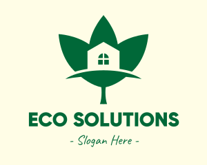 Eco Friendly House logo design