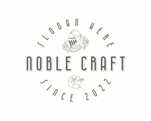 Knight Noble Roses  logo design