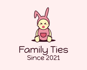 Baby Bunny Costume logo design