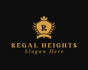 Regal Crown Shield logo design