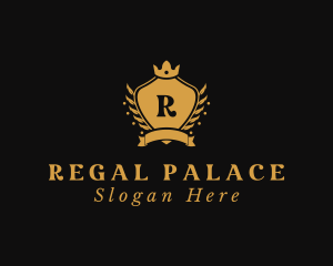 Regal Crown Shield logo design