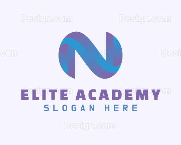 Gradient Startup Letter N Logo