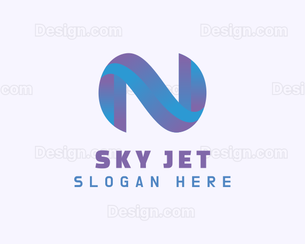 Gradient Startup Letter N Logo