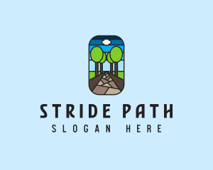 Nature Tree Path Mosaic  logo design