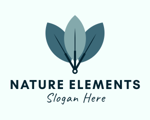 Nature Spa Needle logo design