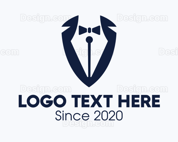 Formal Tuxedo Pen Logo