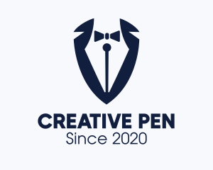 Formal Tuxedo Pen logo design