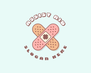 Cute Quirky Band Aid logo design