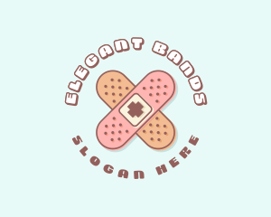 Cute Quirky Band Aid logo design