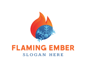 Burning Snow Business logo design