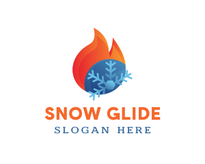 Burning Snow Business logo design