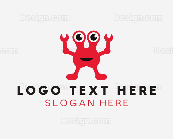 Robot Crab Toy Logo