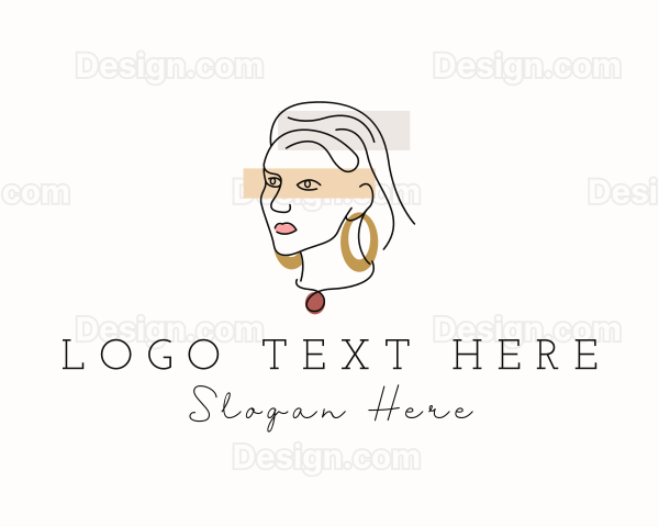 Elegant Fashion Lady Logo