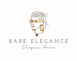 Elegant Fashion Lady  logo design