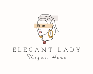 Elegant Fashion Lady  logo design