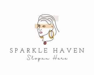 Elegant Fashion Lady  logo design