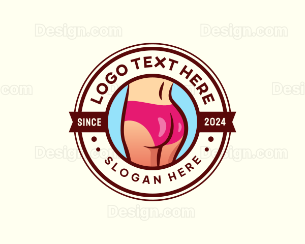 Sexy  Woman Butt Logo