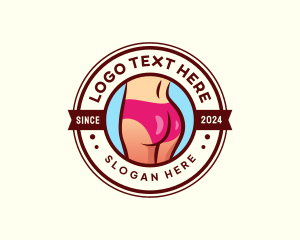 Sexy  Woman Butt Logo