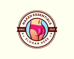 Sexy  Woman Butt logo design