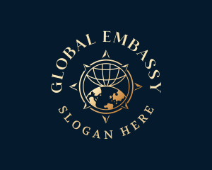 Luxury Global Compass logo design