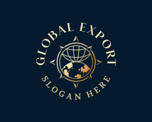 Luxury Global Compass logo design